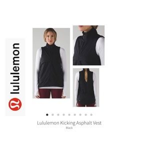 Lululemon Kicking Asphalt Vest. Black. Size 8.
